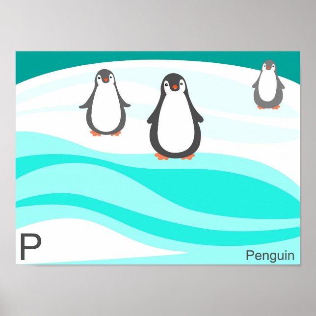 P for penguin Poster (Vorne)
