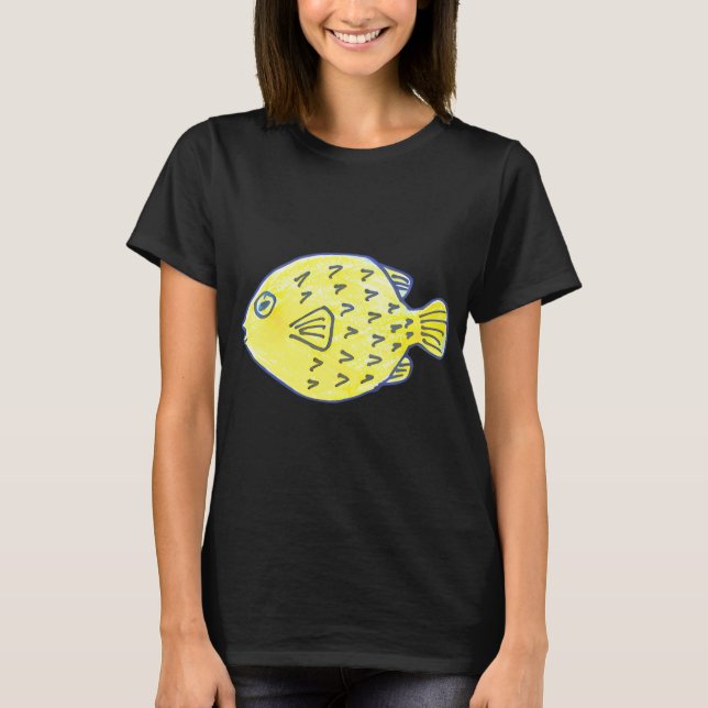 P für Kugelfisch T-Shirt (Vorderseite)