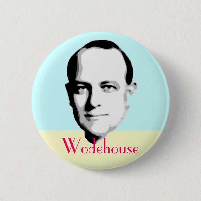 P.G. Wodehouse-Knopf Button (Vorderseite)