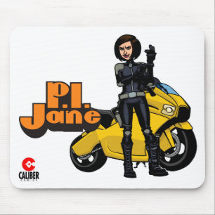 P.I. Jane Biker Maus-Pad Mousepad