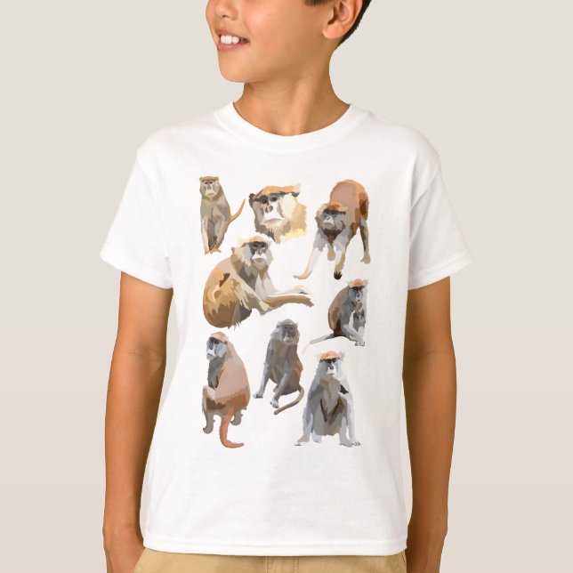 P ist für Patas Monkey T-Shirt (Vorderseite)