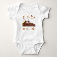 P ist für Pecan Pie Southern Food Slice Dessert