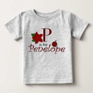 P ist für Penelope, Baby's First Christmas T - Shi Baby T-shirt