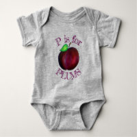 P ist für Pflaumen Reif Sommer Lila Plum Frucht
