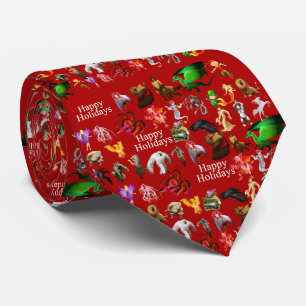 P ist für Phoenix Christmas Krawatte (Rot)