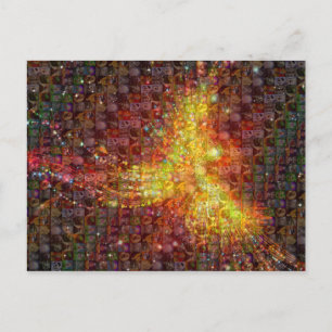 P ist für Phoenix Mosaic Postkarte
