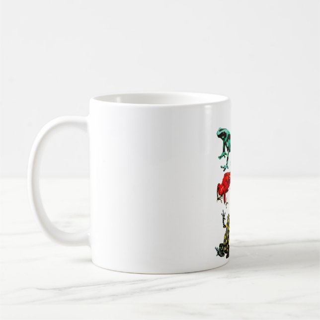 P ist für Poison Dart Frog Kaffeetasse (Links)
