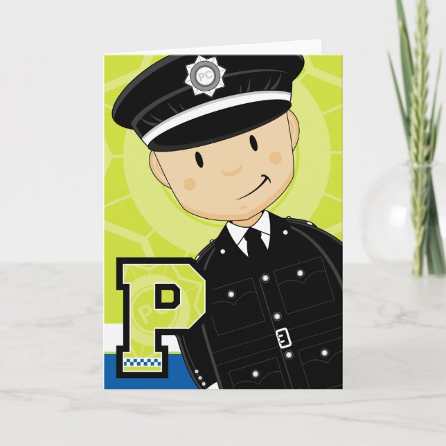 P ist für Policman Karte (Vorderseite)