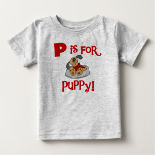 P ist für Puppy Tshirts und Geschenke
