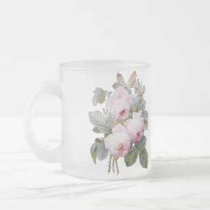 P.J. Redoute Bourbon Rosen-Blumenstrauß Mattglastasse