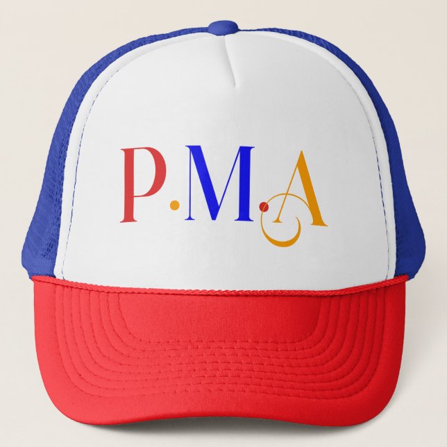 P.M.A. Positive Geisteshöfler & Träumer Truckerkappe (Vorderseite)