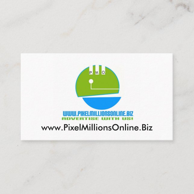 P.M.O. Visitenkarten 2 Visitenkarte (Vorderseite)