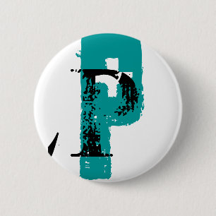 P Monogramm Button