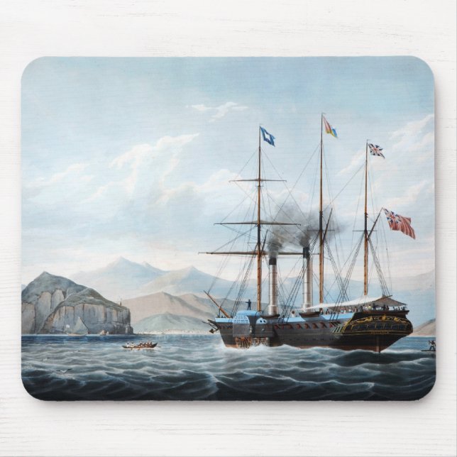 P&O-Dampfschiff Bentinck 1844 Mousepad (Vorne)