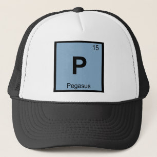 P - Pegasus Griechische Chemie Periodensystem Symb Truckerkappe