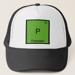 P - Pfeifenkraut Lustiges Chemie-Element-Symbol-T- Truckerkappe