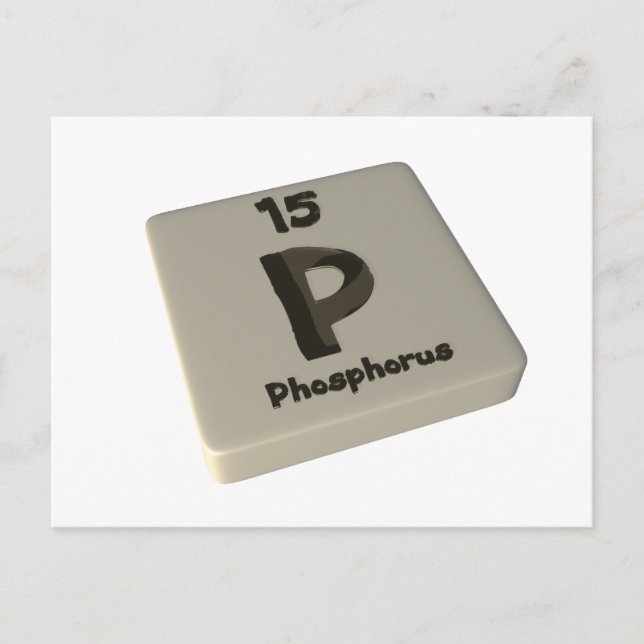 P Phosphor Postkarte (Vorderseite)