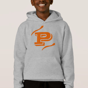 P Polierter Pressenserif Monogramm Crewneck Hoodie