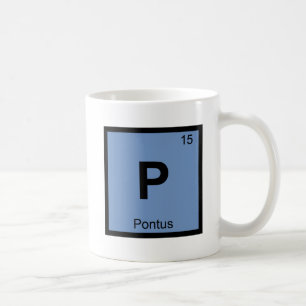 P - Pontus Griechische Chemie Periodensystem Symbo Kaffeetasse