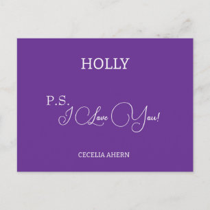 P.S. I Liebe Sie personalisiert Postkarte