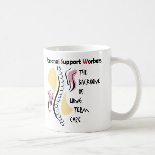 P.S.W. das Rückgrat Kaffeetasse
