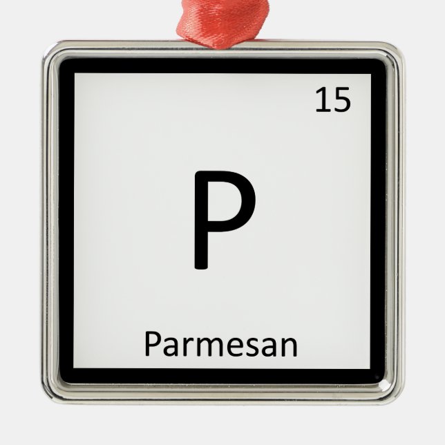 P - SILBERNES ORNAMENT (Vorne)