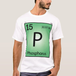 (p) T-shirt phosphoreux d'élément - avant