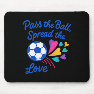 P The Byll verbreitet die Liebe Regenbogen-Fußball Mousepad