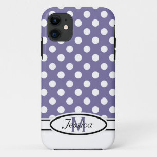 P- u. w-Tupfen-Monogramm iPhone 5 Fall 11 Hülle