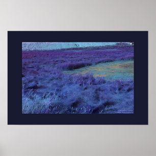 P Unten in Indidigo Poster