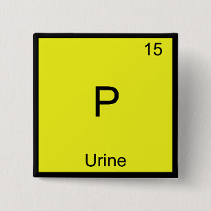 P - Urin Chemistry Element Symbol Funny Periodic Button