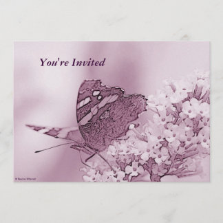 © P Wherrell Contemporary butterfly on buddleie Einladung