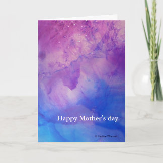 © P Wherrell Floral abstrakt Happy Mthers Day Karte