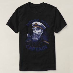 PA12 Funny Motor Boat Kapitän Funny Boat Classic T-Shirt
