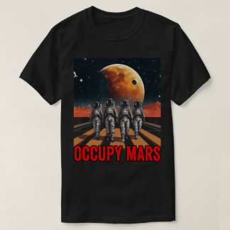 PA58 Astronauten Spazieren auf Mars kolonisierende T-Shirt