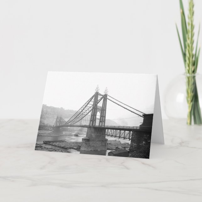 PA 1900 de Pittsburgh de pont de Pointe. Carte de (Devant)