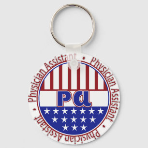 PA Arzt Assistenzärztliche PATRIOTISCHE ABZEICHEN Schlüsselanhänger