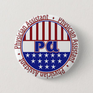 PA-Arzt behilfliches PATRIOTISCHES ABZEICHEN Button