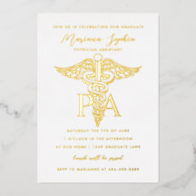PA Arztassistent Caduceus Abschluss Gold