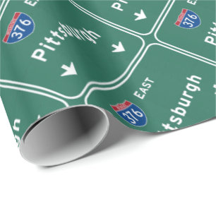 PA-Autobahn Pittsburghs Pennsylvania: Geschenkpapier