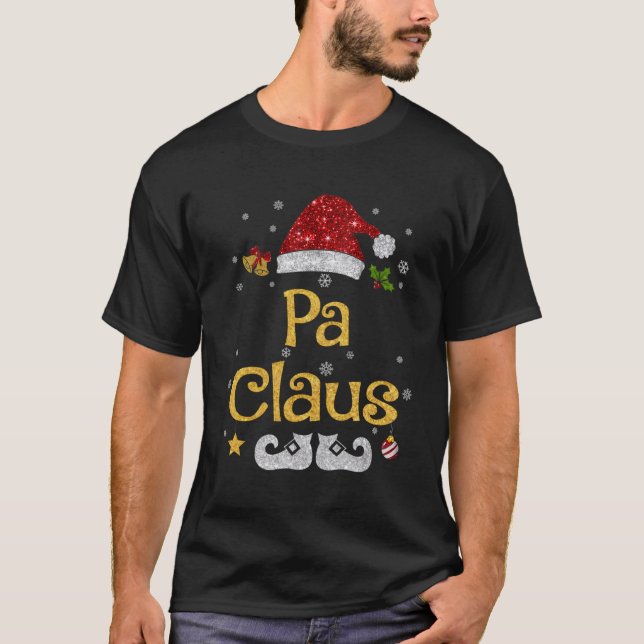Pa Claus Pajama Familie Matching Weihnachten Weihn T-Shirt (Vorderseite)