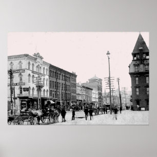 PA de 1800's Scranton. Affiche