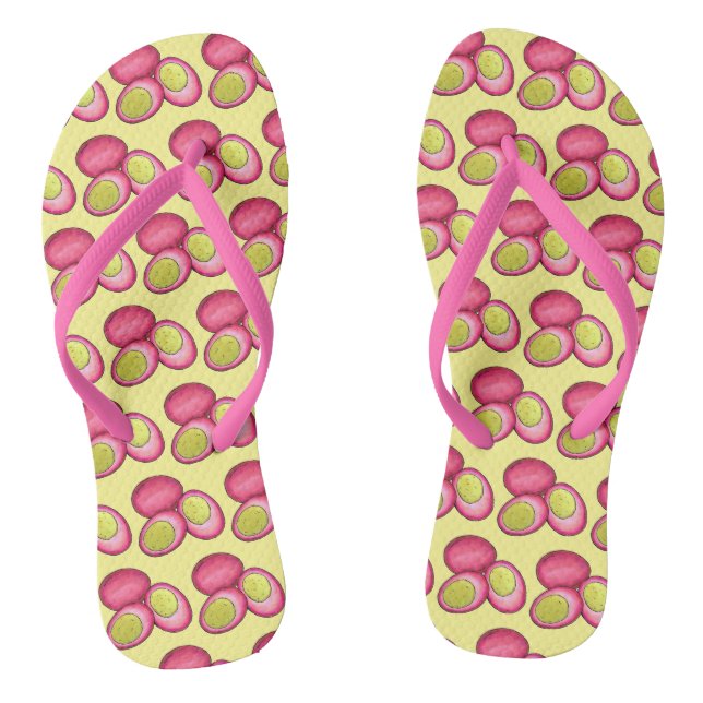 PA Niederländische Lebensmittel gepflückte, hartge Flip Flops (Fußbett)