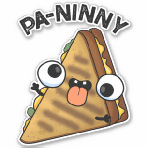 Pa-ninny Funny Panini Pun bietet eine niedliche Pa Aufkleber