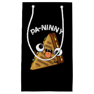 Pa-ninny Funny Panini Pun Dark BG Kleine Geschenktüte