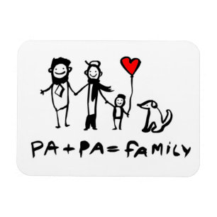 Pa + Pa = Familie Magnet