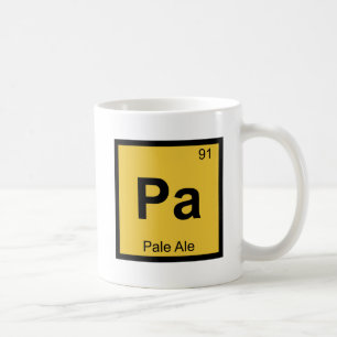 Pa - Pale Ale Bier Chemie Periodensystem Symbol Kaffeetasse