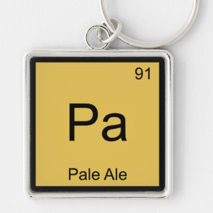 Pa - Pale Ale Chemie-Element-Symbol-Bier-T-Shirt Schlüsselanhänger