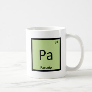 Pa - Parsnip Pflanzenchemie Periodische Tabelle Kaffeetasse