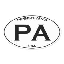 PA - Pennsylvania USA Oval Logo
